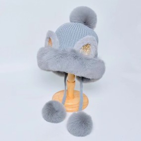 Winter Hat Factory - Cute Faux Fur Earflap Beanie