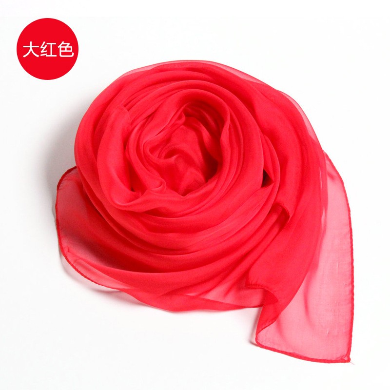 Silk Shawl Factory - Big Women's Pure Color Beach