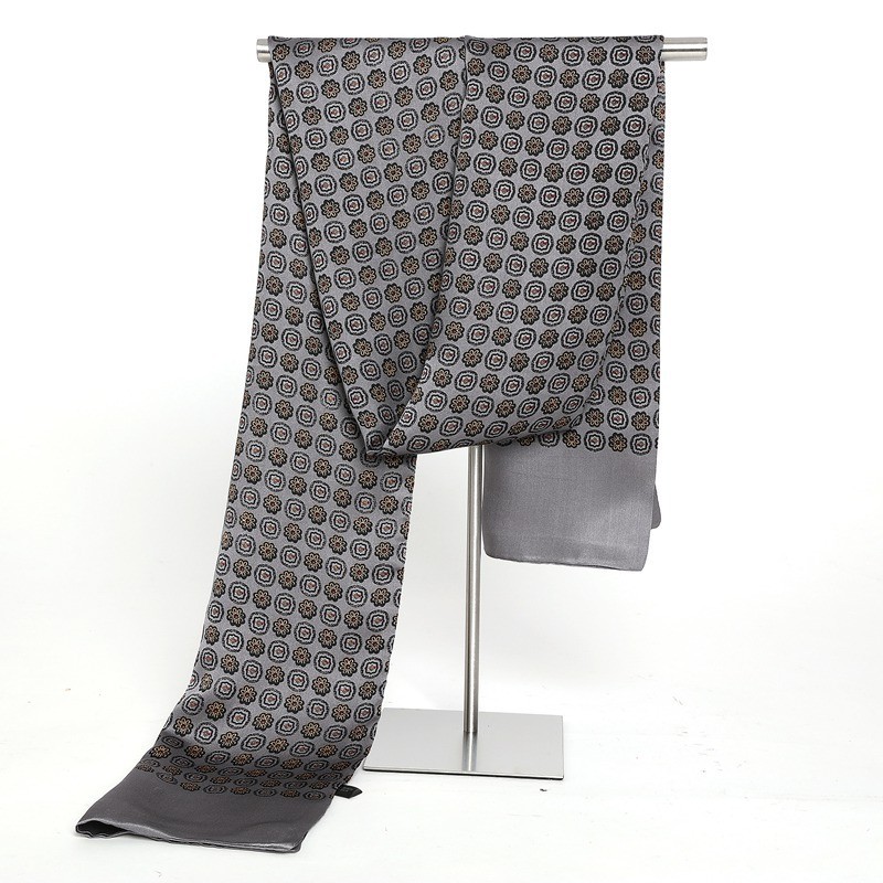 Silk Scarf Manufacturer - Men's Satin Printed Neckerchief