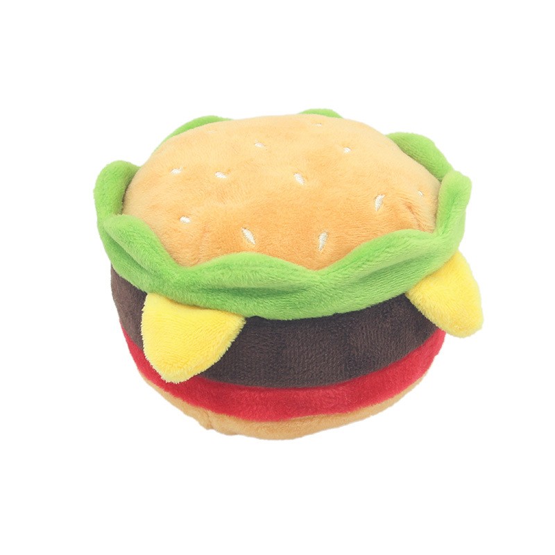 Dog Toy Manufacturer - Plush Burger Pizza Fries Interactive