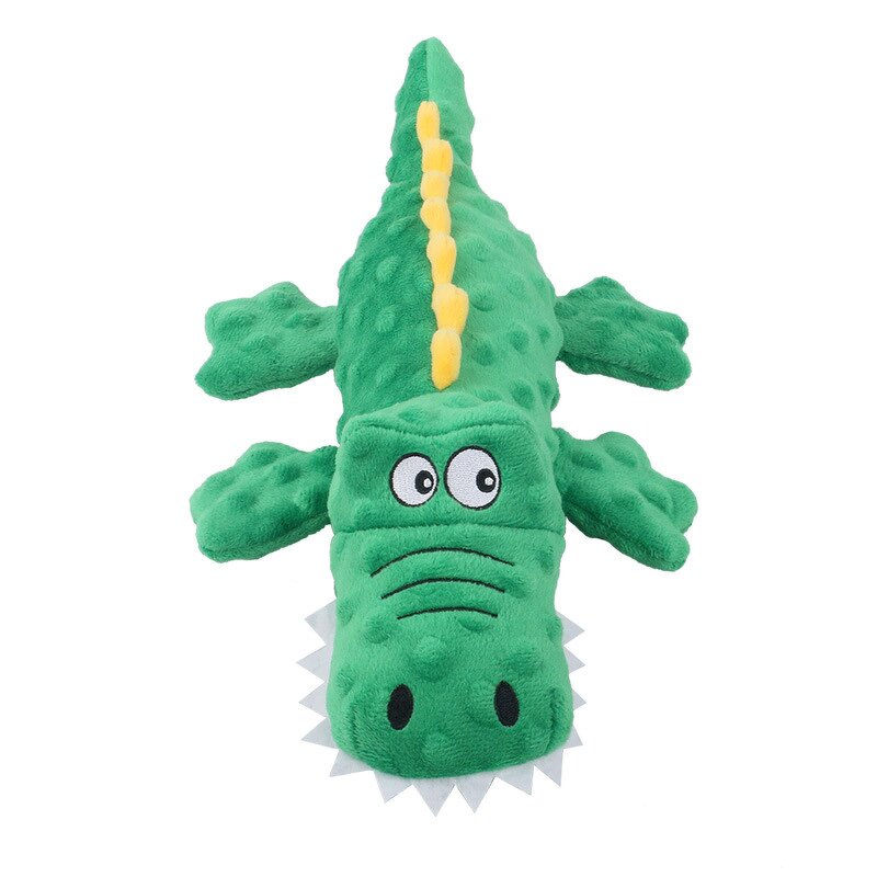 Dog Chew Toy Factory - Crocodile Shaped Squeaky Velvet