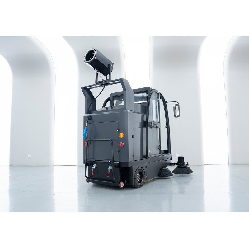 Ride-On Electric Sweeper - Enclosed Cab Factory