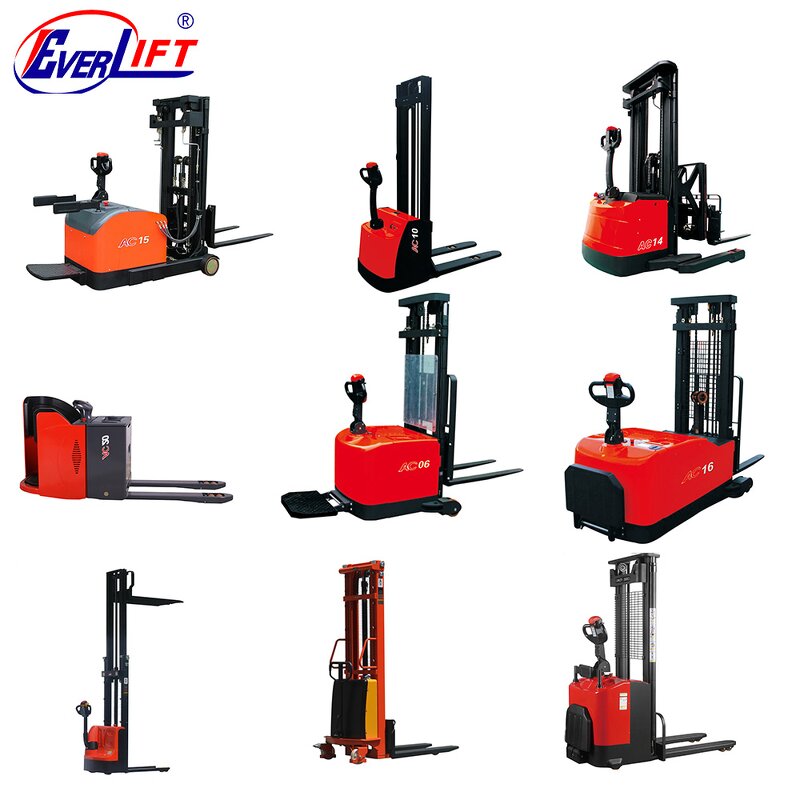 Semi Electric Stacker - 1.0-1.5ton Straddle Factory