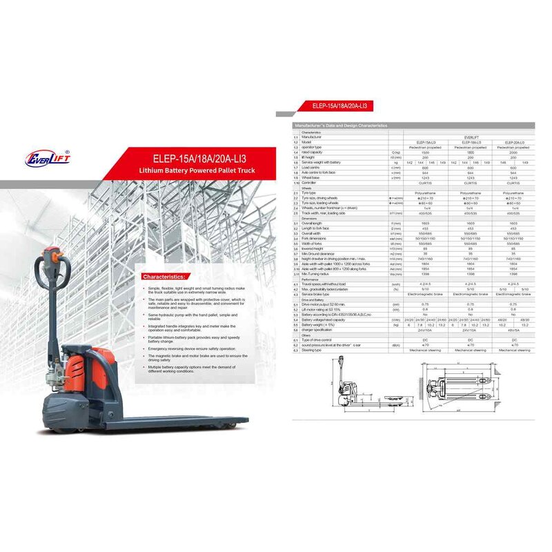 Mini Electric Pallet Truck - 1.5-2t Warranty Factory