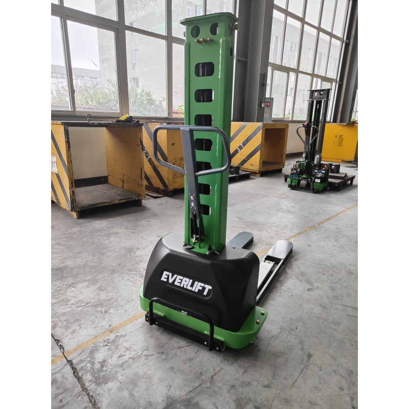 Electric Semi Lift Stacker - 500-1000kg Stand on Factory