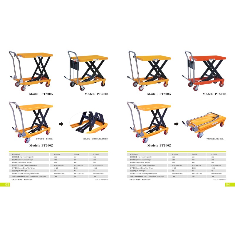 Manual Lift Table - 150kg Small Hot Selling