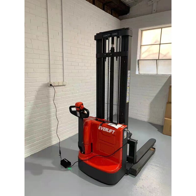 Electric Pallet Stacker - 1200-1500kg Lift Height Factory