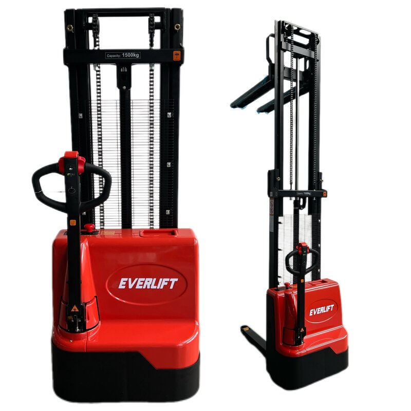 Electric Pallet Stacker - 1.5 Ton 4m Lift Factory