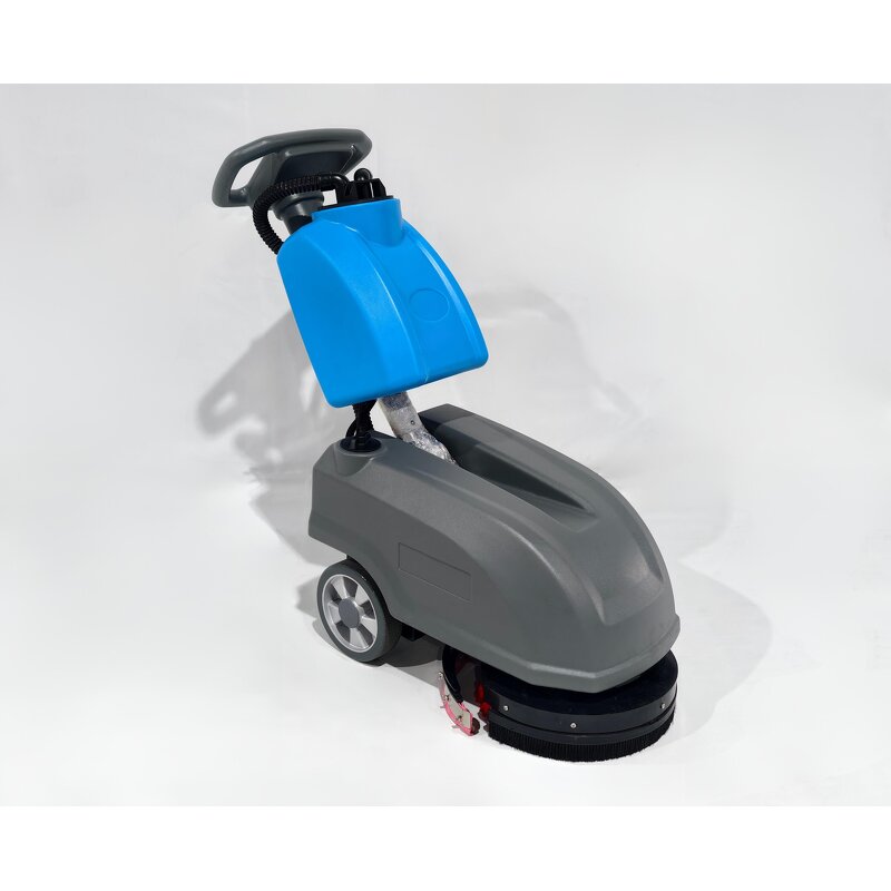 Walk-Behind Battery Scrubber - 24V Rubber Factory