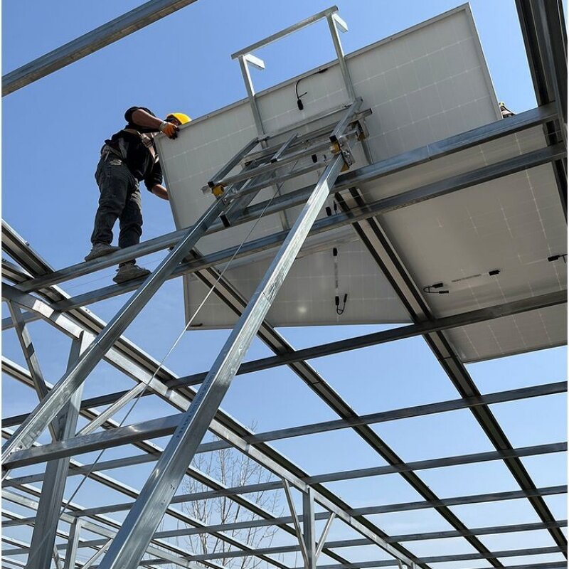 Roof Lifting Machine Factory - 200kg Steel Solar Panel Hoist