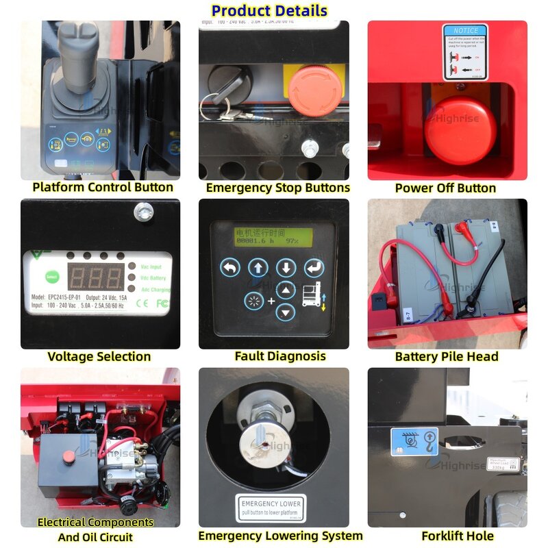 Man Lift Factory - 200kg 5-8m Mini Self-Propelled