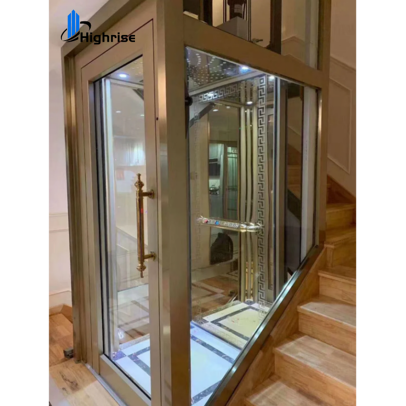 Home Elevator Supplier - Hydraulic Outdoor 4 Floor Glass Cabin