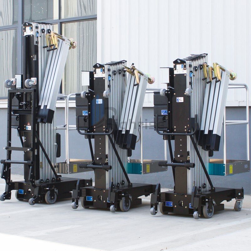 Vertical Mast Lift Factory - 200kg Portable Electric Push
