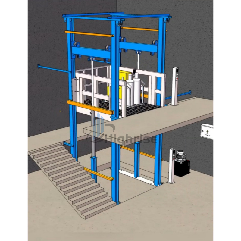 Cargo Elevator Manufacturer - 1 Ton Rail Hydraulic Freight