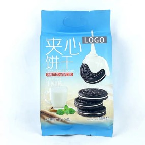 OEM ODM Free Sample Custom Package Snack Sesame Milk Salt Chive Scallion Variety Flavor Cookie Chocolate Biscuit