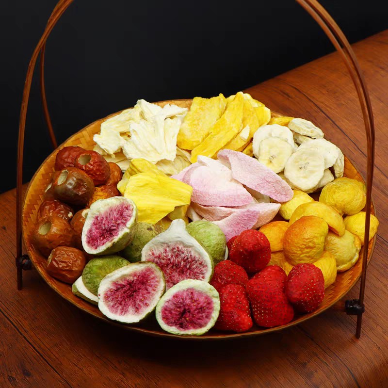 High Quality Bulk Freeze Dried Banana Kiwi Fruit Fig Red Date Apple Strawberry Freeze Dried Mixed Fruits