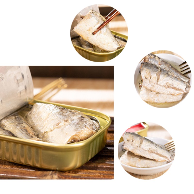 OEM ODM Free Sample Custom Package Canned Sardine In Oil 125g
