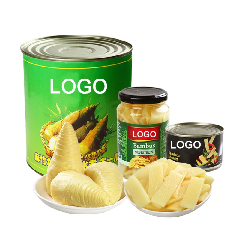 OEM ODM Free Sample Custom LOGO Package Factory Price Canned Vegetables Canned Halves Whole Strip Slice Bamboo Shoot