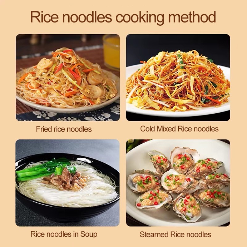 OEM ODM Free Sample Custom LOGO Package China Ex Factory Price Manufacture 100g 125g 250g 460g 500g Instant Rice Noodle