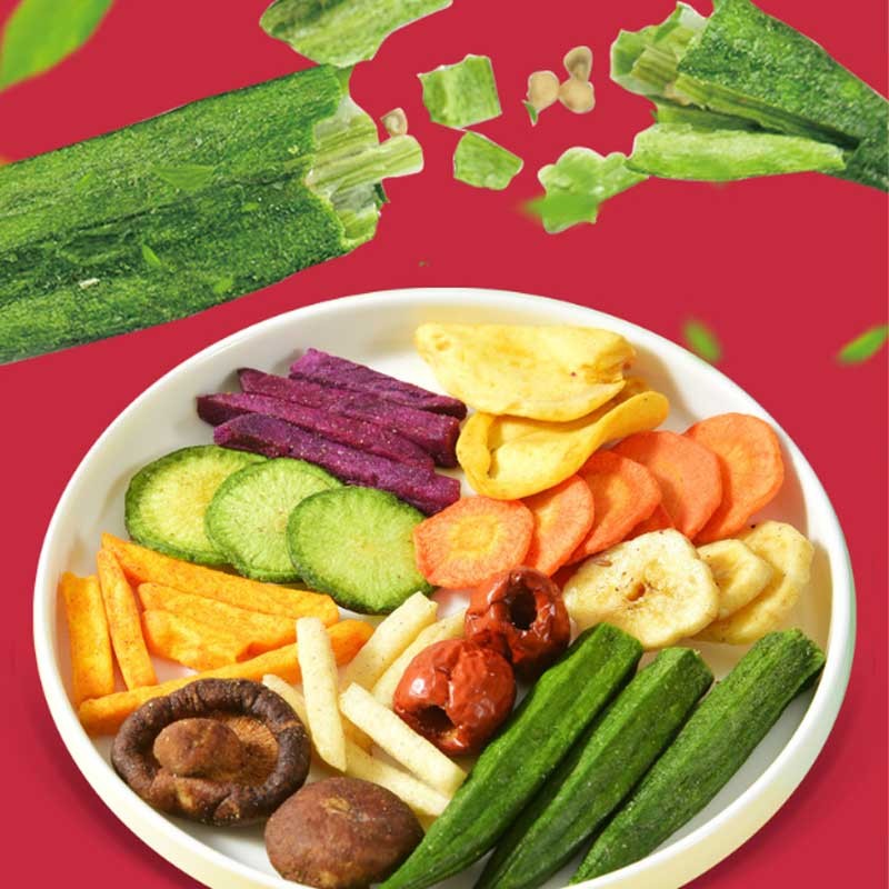 OEM ODM Free Sample Custom LOGO Brand High Quality Products VF Crispy Snack Mixed  Dried Fruits and Vegetables