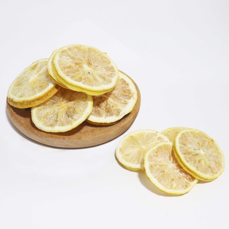 100% Pure Natural Freeze-Dried Lemon Slices Sugar Yellow Lemon for Fruit Tea Decoration
