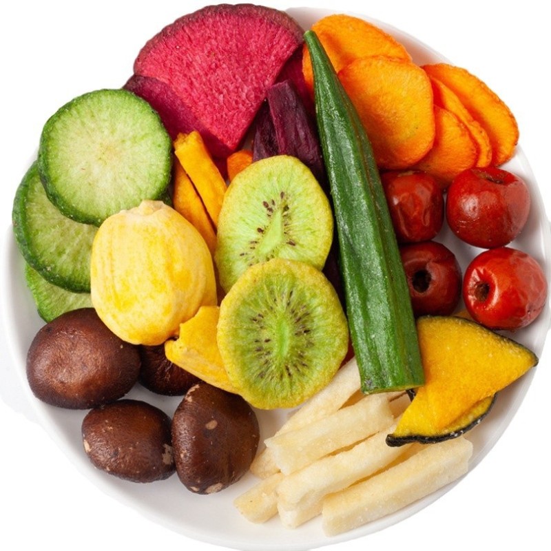 OEM ODM Free Sample Custom LOGO Brand High Quality Products VF Crispy Snack Mixed  Dried Fruits and Vegetables