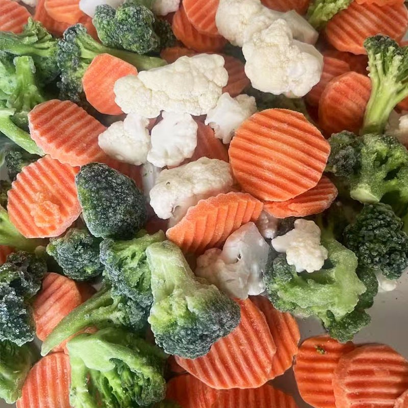 ALL Mix Vegetable Custom Shape Whole Slice Strip Dice Fresh IQF Frozen Carrot Black Fungus Bamboo Shoot Broccoli Cauliflower