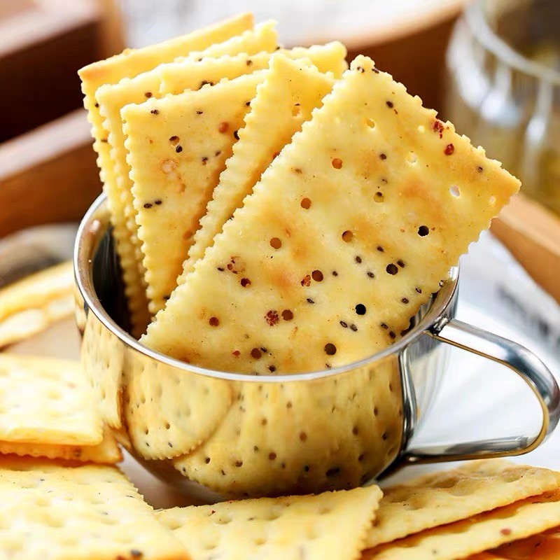 OEM ODM Free Sample Custom Package Snack Sesame Milk Salt Chive Scallion Variety Flavor Cookie Chocolate Biscuit