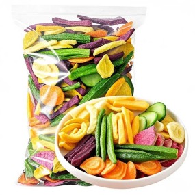 OEM ODM Free Sample Custom LOGO Brand High Quality Products VF Crispy Snack Mixed  Dried Fruits and Vegetables