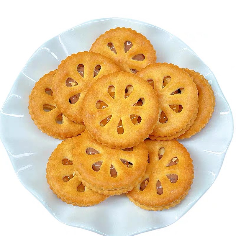 OEM ODM Free Sample Custom Package Snack Sesame Milk Salt Chive Scallion Variety Flavor Cookie Biscuit