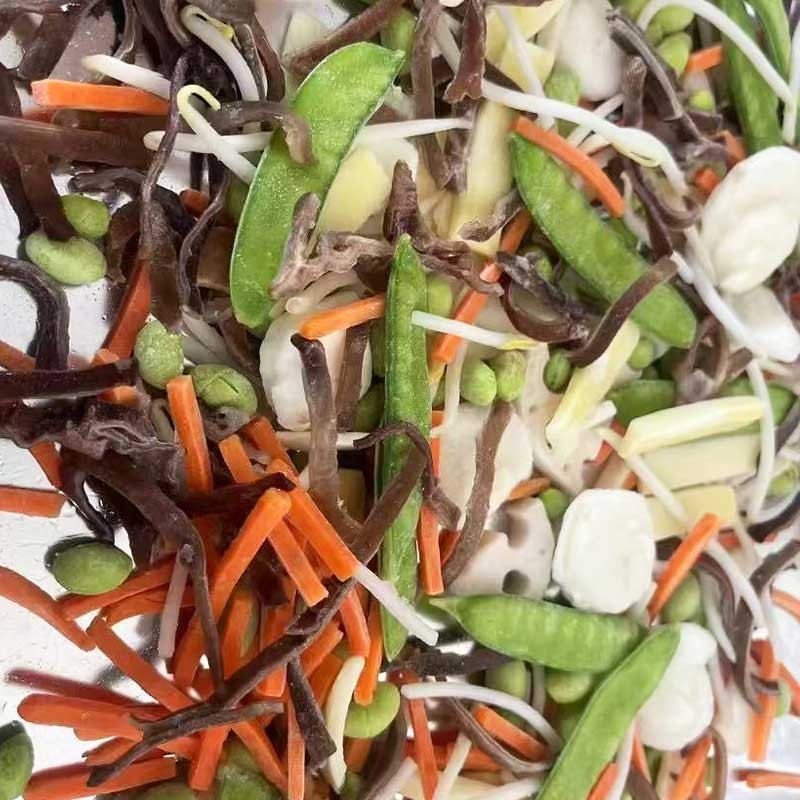 Mix Vegetable Choose Custom Shape Whole Slice Strip Dice Fresh IQF Frozen Carrot Black Fungus Bamboo Shoot Broccoli Cauliflower