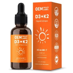 Biocaro OEM Private Label Vitamin D3 K2 Liquid Drops 5000 Iu Multivitamin Vitamin D3 with K2 Liquid Vitamin Supplements Capsule