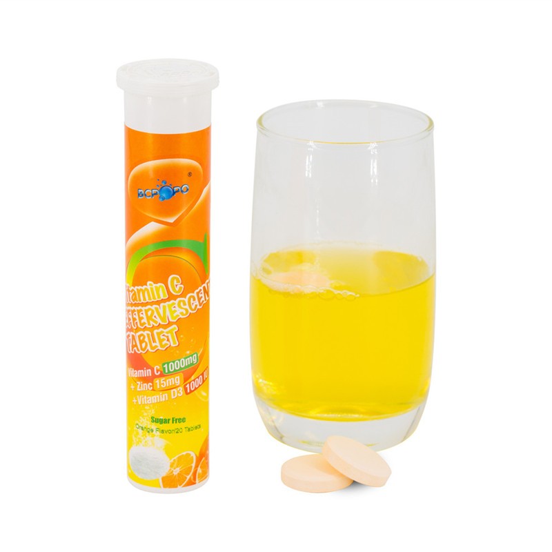 New Arrival Vitamin c 1000mg Zinc Vitamin d Effervescent Tablet