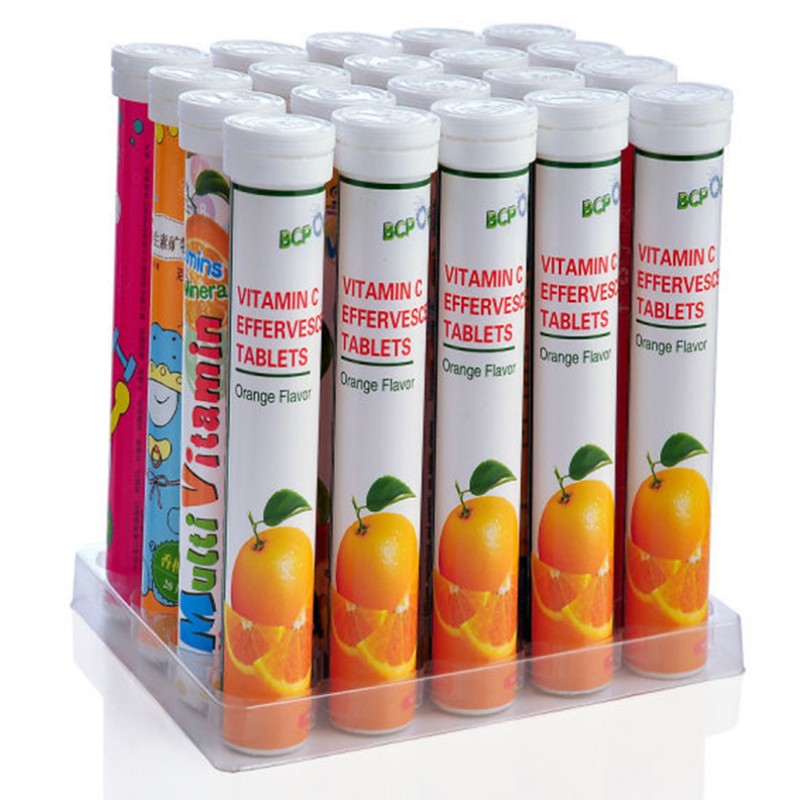 OEM Soft Drink Vc Effervescent Tablets Lemon Vitamin c Effervescent Tablet