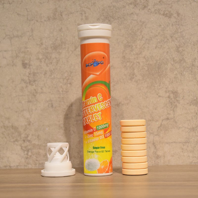 BIOCRICH New Arrival High Quality Effervescent Tablet Vitamin c Zinc with Vitamin D3