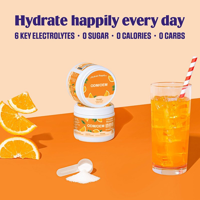 BIOCCHN Sports Supplement Private Label 0 Calories 0 Sugar Electrolytes Hydration Powder Packets Energy Drink Electrolyte Powder