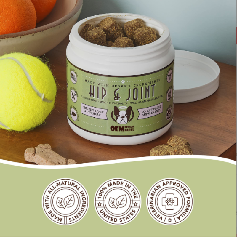Private Label Dogs Chews Joint Care Dogs Supplements for Joint and Hip Development and Health