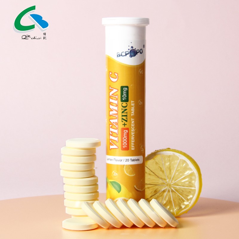 Private Label Vitamin c Zinc Supplements OEM Effervescent Tablet Vitamin c Price