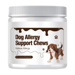 OEM Dog Chews Food Allergy Support Dog Probiotic Chews Relief Dog Allergy Chews Immune Supplement