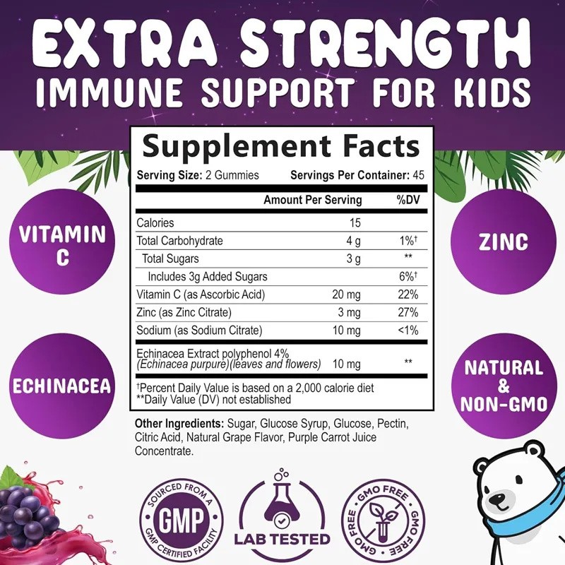 BIOCCHN OEM/ODM Halal High Quality Multivitamin Gummies Biotin Gummies Children boost Immunity Kids Multivitamin Gummies