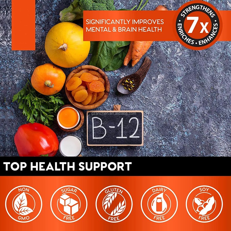 New Arrival Natural Vitamin B12 Drops 5000 Mcg Energy, Mood & Metabolism Increase Methylcobalamin B12 Liquid Supplement