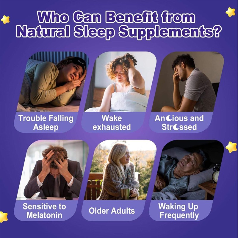 BIOCCHN OEM Private Label Gummy Candy Vegan Supplements Promotes Relaxation Good Health and Sleep Melatonin Gummies