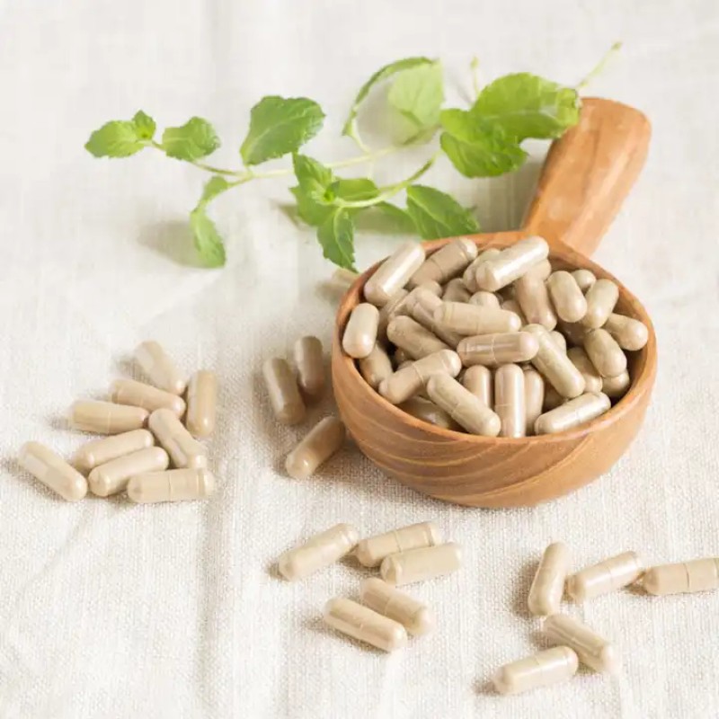 Biocaro OEM Private Label Halal Organic Lions Mane Mushroom Complex Capsules Reishi Cinnamon Cordyceps Extract Capsule