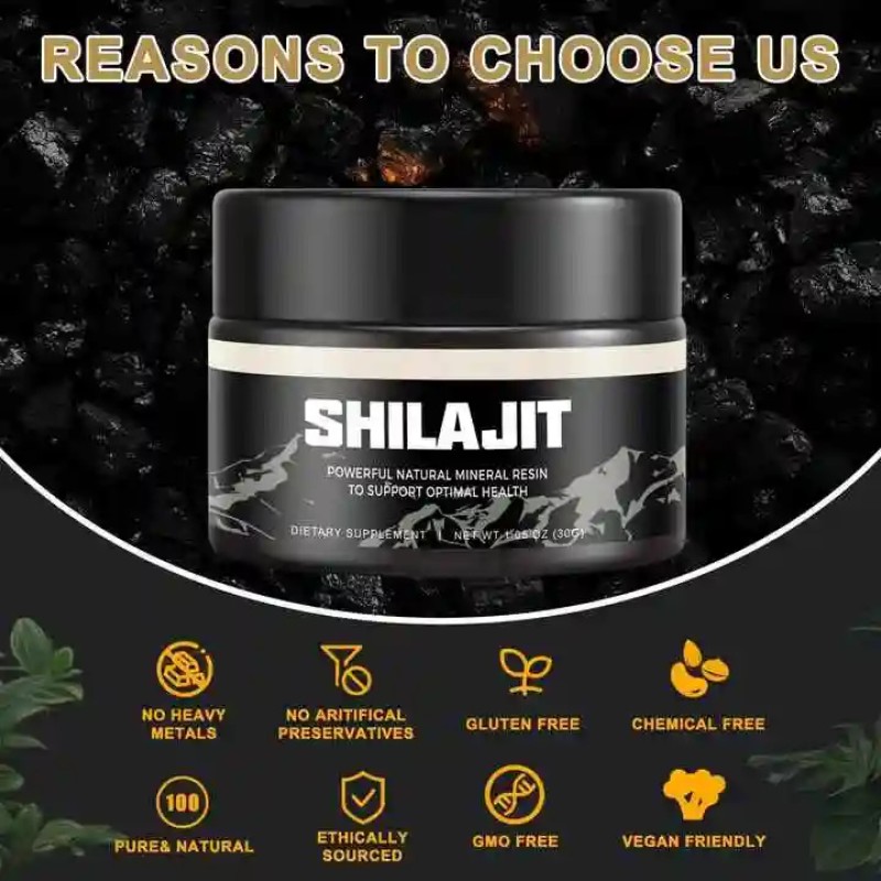 BIOCCHN Himalayan Shilajit Resin Pure With Fulvic Acid 85+ Trace Minerals Shilajit Resin Private Label