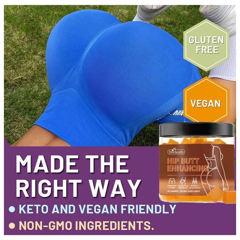 BIOCCHN OEM Private Label Hip and Butt Gummies Maca Bbg Gummy Big Hip Enlargment Candy Bbl Gummies Wholesales Price