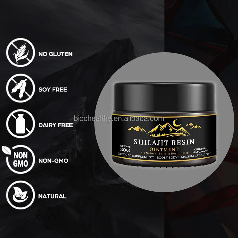 BIOCCHN Pure Himalayan Shilajit Private Label and Oem Packing BIOCCHN Gummies 30-50g Shilajit Resin