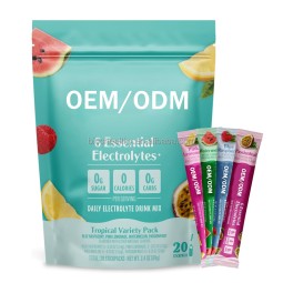BIOCRICH Oem Electrolyte Stick Drink Mix Vitamin Supplement Powder Packets Hydration Electrolyte Powder