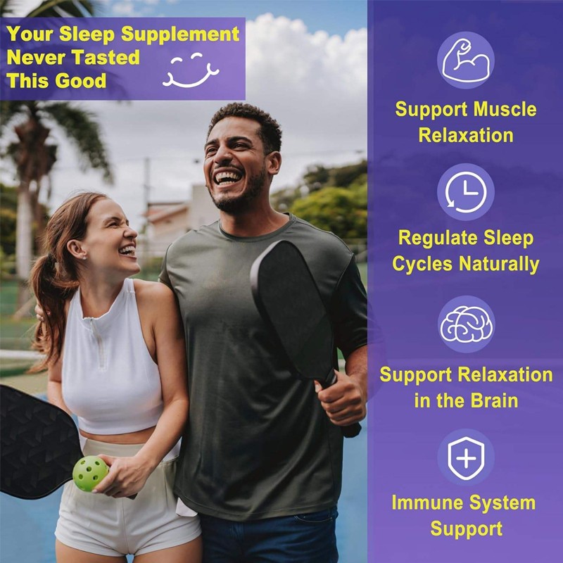 BIOCCHN OEM Private Label Gummy Candy Vegan Supplements Promotes Relaxation Good Health and Sleep Melatonin Gummies