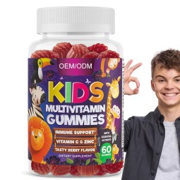 BIOCCHN OEM/ODM Halal High Quality Multivitamin Gummies Biotin Gummies Children boost Immunity Kids Multivitamin Gummies