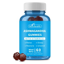BIOCCHN Private Label Organic Ashwagandha Gummy Sleep Relax Immune Energy Ashwagandha Gummies